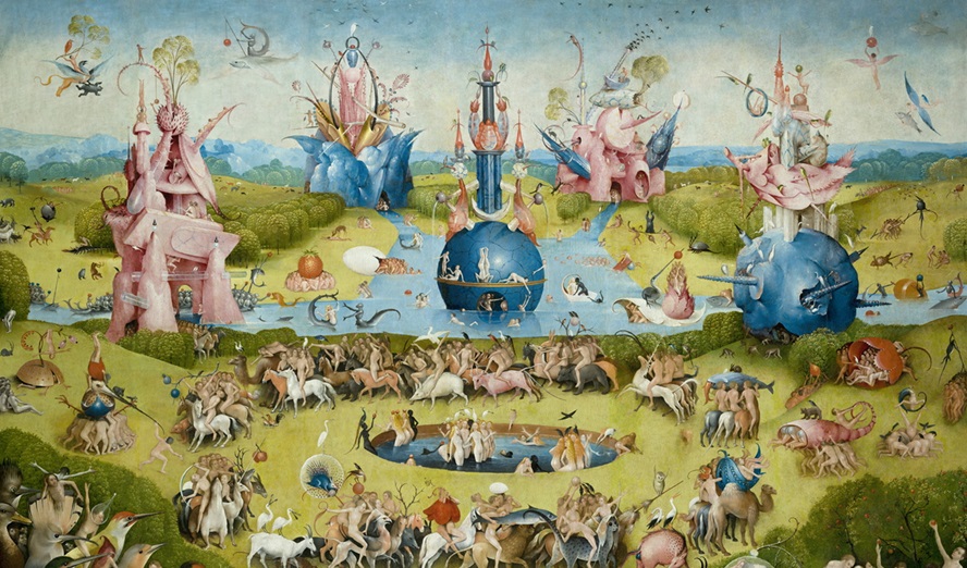 Bildausschnitt Hieronymus Bosch: »Der Garten der Lüste« © Wikimedia Commons, Galería online, Museo del Prado, gemeinfrei